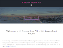 Tablet Screenshot of kirunabuss.se